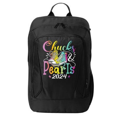 Chucks And Pearls Im With Her Kamala 2024 City Backpack