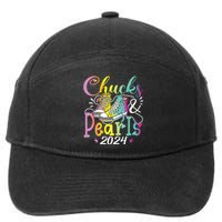 Chucks And Pearls Im With Her Kamala 2024 7-Panel Snapback Hat