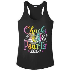 Chucks And Pearls Im With Her Kamala 2024 Ladies PosiCharge Competitor Racerback Tank