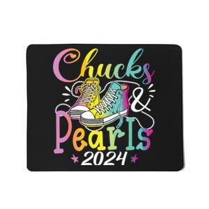 Chucks And Pearls Im With Her Kamala 2024 Mousepad