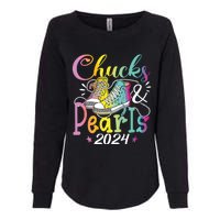 Chucks And Pearls Im With Her Kamala 2024 Womens California Wash Sweatshirt