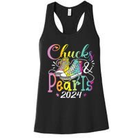 Chucks And Pearls Im With Her Kamala 2024 Women's Racerback Tank