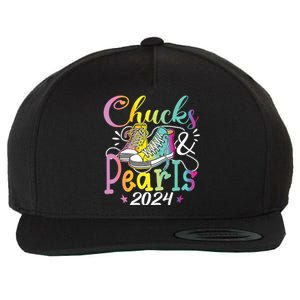 Chucks And Pearls Im With Her Kamala 2024 Wool Snapback Cap