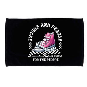 Chucks And Pearls Kamala Harris 2024 President Campaign Microfiber Hand Towel