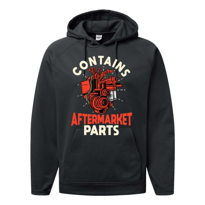 Contains Aftermarket Parts Open Heart Surgery Survivor Performance Fleece Hoodie