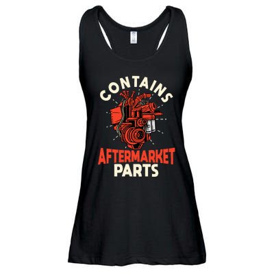 Contains Aftermarket Parts Open Heart Surgery Survivor Ladies Essential Flowy Tank