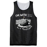 Chucks And Pearls Im With Her Kamala 2024 Retro Vintage Mesh Reversible Basketball Jersey Tank