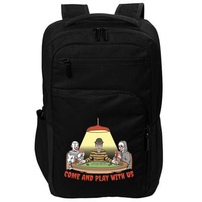 Come And Play With Us Spooky Horror Halloween Impact Tech Backpack