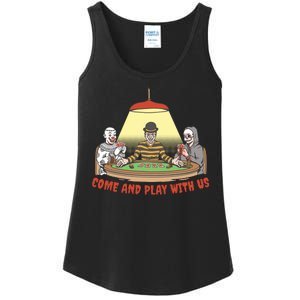 Come And Play With Us Spooky Horror Halloween Ladies Essential Tank