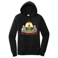 Come And Play With Us Spooky Horror Halloween Women's Pullover Hoodie