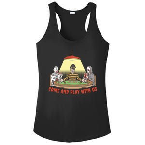 Come And Play With Us Spooky Horror Halloween Ladies PosiCharge Competitor Racerback Tank