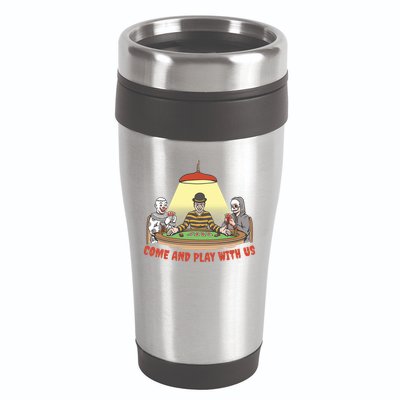 Come And Play With Us Spooky Horror Halloween 16oz Travel Tumbler