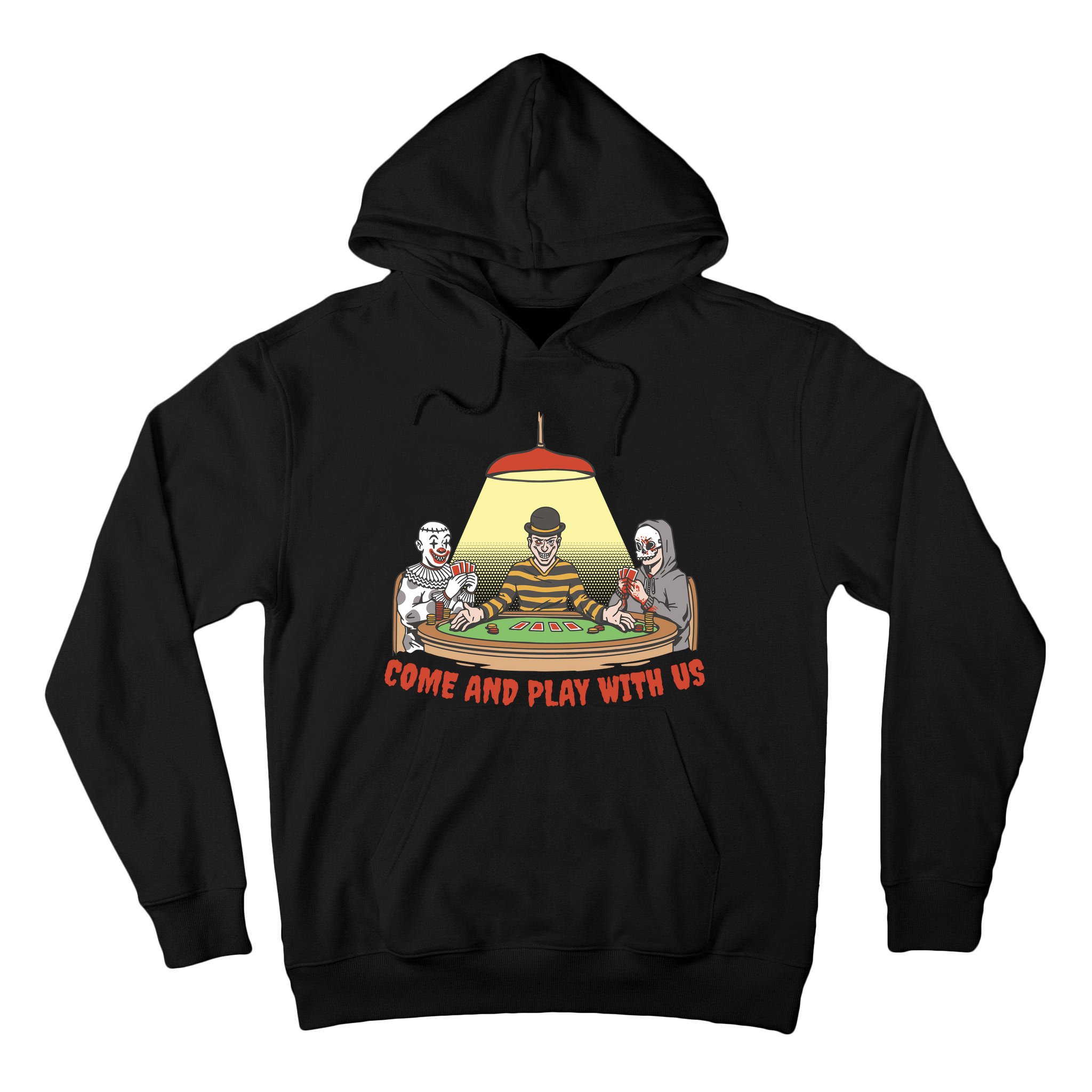Come And Play With Us Spooky Horror Halloween Tall Hoodie