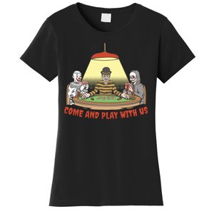 Come And Play With Us Spooky Horror Halloween Women's T-Shirt