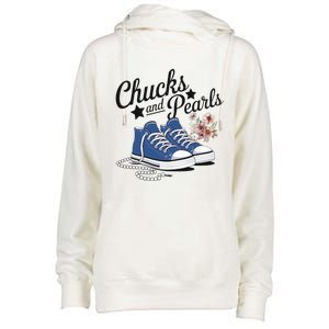 Chucks And Pearls For Ladies 2025 For Ladies Womens Funnel Neck Pullover Hood