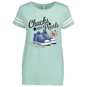 Chucks And Pearls For Ladies 2025 For Ladies Enza Ladies Jersey Football T-Shirt