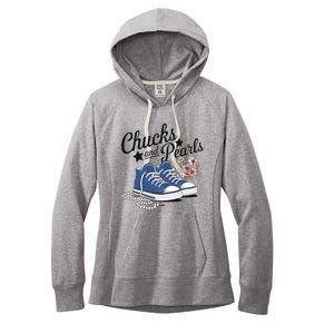 Chucks And Pearls For Ladies 2025 For Ladies Women's Fleece Hoodie