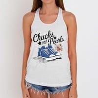 Chucks And Pearls For Ladies 2025 For Ladies Women's Knotted Racerback Tank