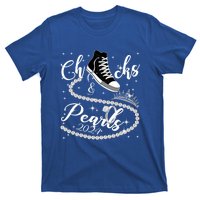 Chucks And Pearls 2024 Kamala Harris 2024 Vote For President Funny Gift T-Shirt