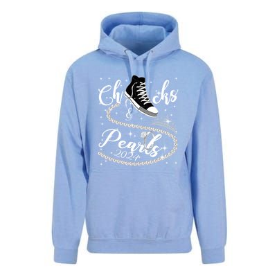 Chucks And Pearls 2024 Kamala Harris 2024 Vote For President Funny Gift Unisex Surf Hoodie