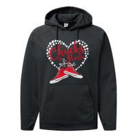 Chucks And Pearls Im With Her 2024 Performance Fleece Hoodie