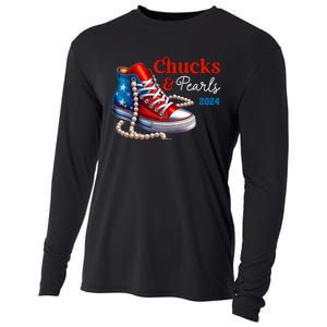 Chucks And Pearls 2024 IM With Her Kamala Cooling Performance Long Sleeve Crew