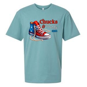 Chucks And Pearls 2024 IM With Her Kamala Sueded Cloud Jersey T-Shirt