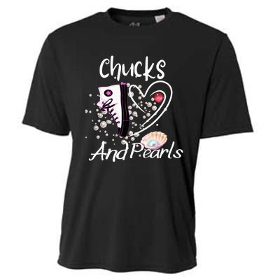 Chucks And Pearls Fashion Cooling Performance Crew T-Shirt