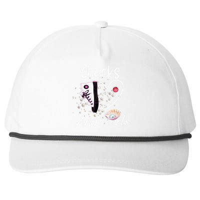 Chucks And Pearls Fashion Snapback Five-Panel Rope Hat