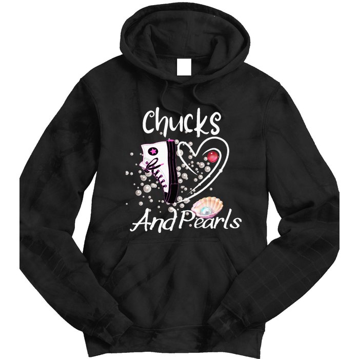 Chucks And Pearls Fashion Tie Dye Hoodie