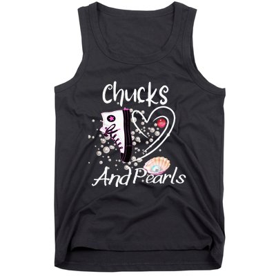 Chucks And Pearls Fashion Tank Top