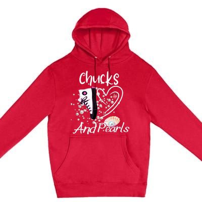 Chucks And Pearls Fashion Premium Pullover Hoodie