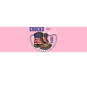 Chucks And Pearls IM With Her Kamala 2024 Bumper Sticker