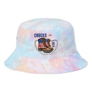 Chucks And Pearls IM With Her Kamala 2024 Tie Dye Newport Bucket Hat