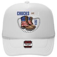 Chucks And Pearls IM With Her Kamala 2024 High Crown Mesh Back Trucker Hat