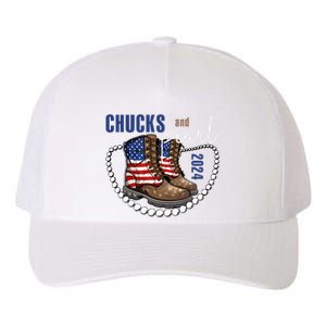 Chucks And Pearls IM With Her Kamala 2024 Yupoong Adult 5-Panel Trucker Hat