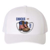 Chucks And Pearls IM With Her Kamala 2024 Yupoong Adult 5-Panel Trucker Hat