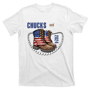 Chucks And Pearls IM With Her Kamala 2024 T-Shirt