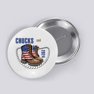 Chucks And Pearls IM With Her Kamala 2024 Button