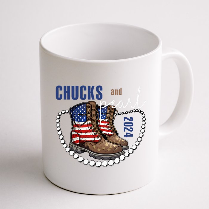 Chucks And Pearls IM With Her Kamala 2024 Coffee Mug