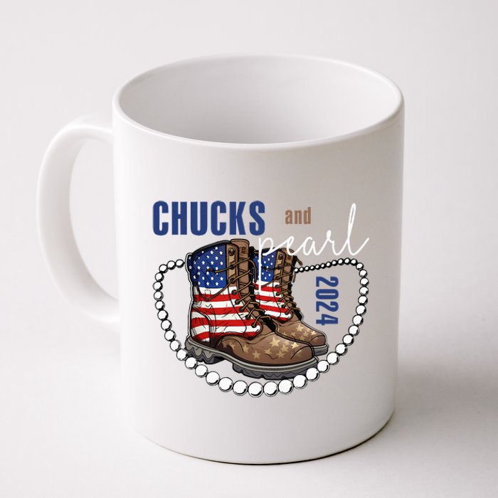 Chucks And Pearls IM With Her Kamala 2024 Coffee Mug