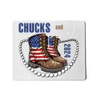 Chucks And Pearls IM With Her Kamala 2024 Mousepad