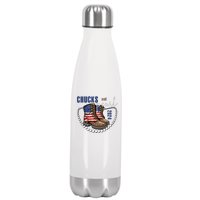 Chucks And Pearls IM With Her Kamala 2024 Stainless Steel Insulated Water Bottle