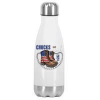 Chucks And Pearls IM With Her Kamala 2024 Stainless Steel Insulated Water Bottle