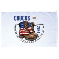 Chucks And Pearls IM With Her Kamala 2024 Microfiber Hand Towel