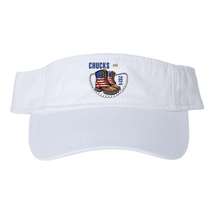 Chucks And Pearls IM With Her Kamala 2024 Valucap Bio-Washed Visor