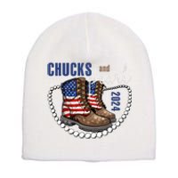 Chucks And Pearls IM With Her Kamala 2024 Short Acrylic Beanie