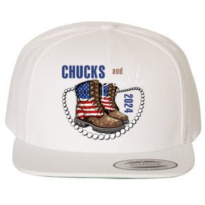 Chucks And Pearls IM With Her Kamala 2024 Wool Snapback Cap