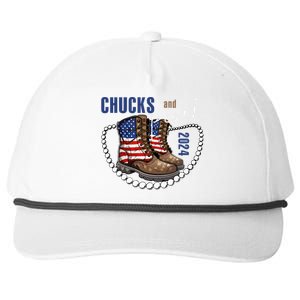 Chucks And Pearls IM With Her Kamala 2024 Snapback Five-Panel Rope Hat