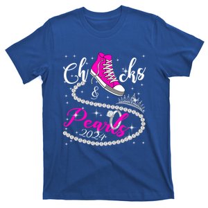 Chucks And Pearls 2024 Kamala Harris 2024 Vote President 47 Gift T-Shirt